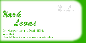 mark levai business card