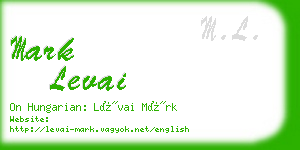 mark levai business card